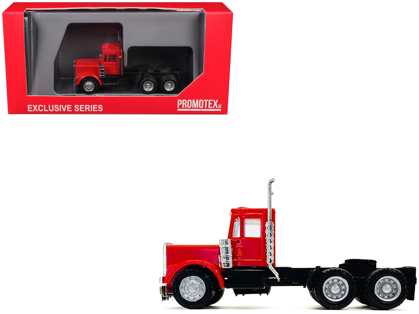 Kenworth W900 Short Day Cab "New Version" Red 1/87 (HO) Plastic Model Car