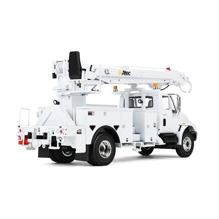 International DuraStar Truck with Digger Derrick Body "Altec" White 1/34 Diecast Model