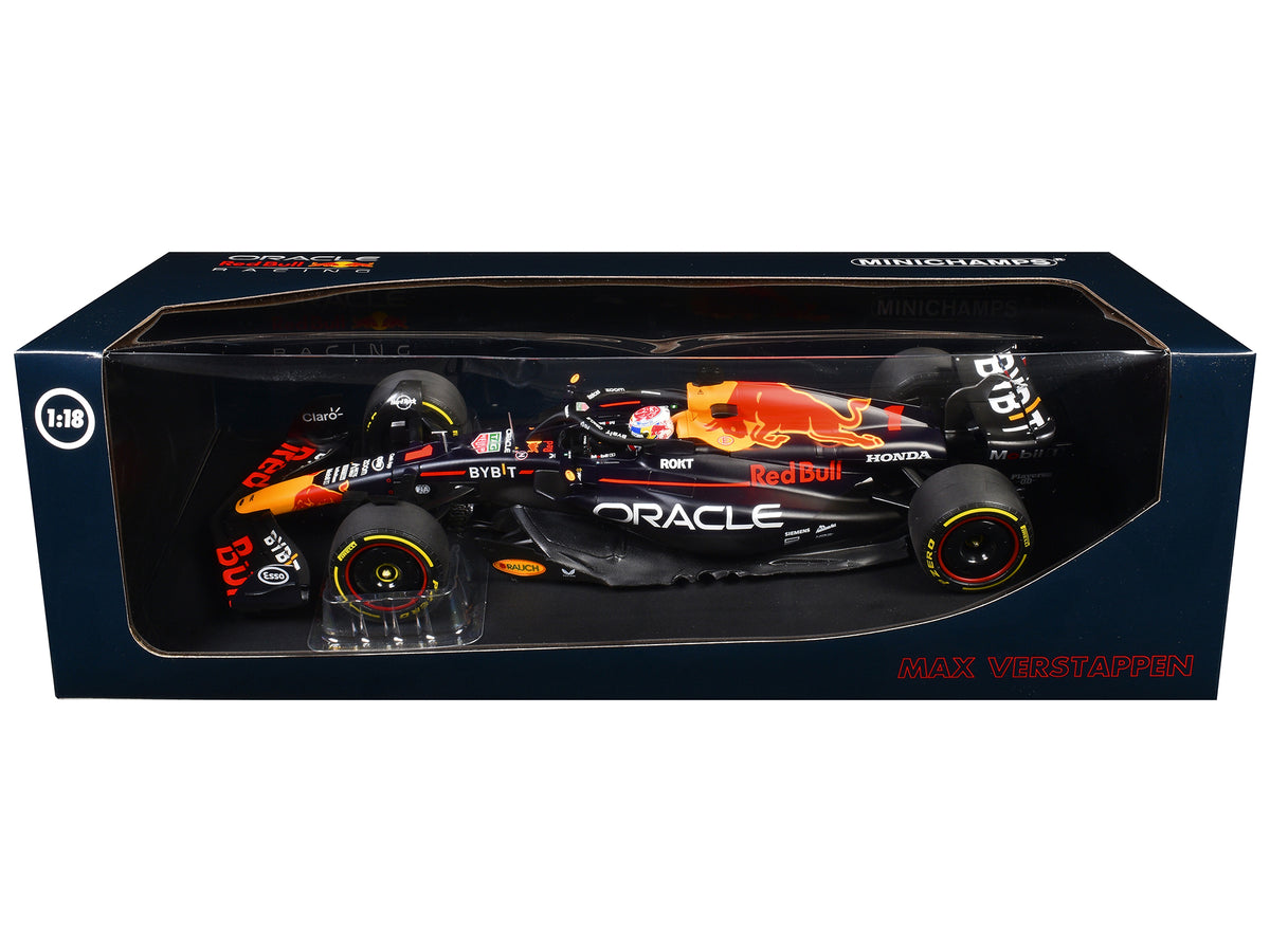 Red Bull Racing RB19 #1 Max Verstappen "Oracle" Winner F1 Formula One "Italian GP" (2023) with Driver Limited Edition to 160 pieces Worldwide 1/18 Diecast Model Car