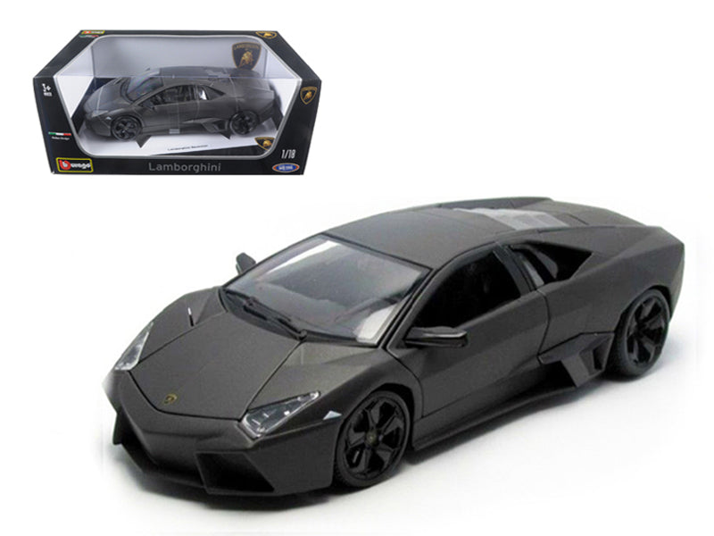 Lamborghini Reventon Dark Matt Gray 1/18 Diecast Model Car