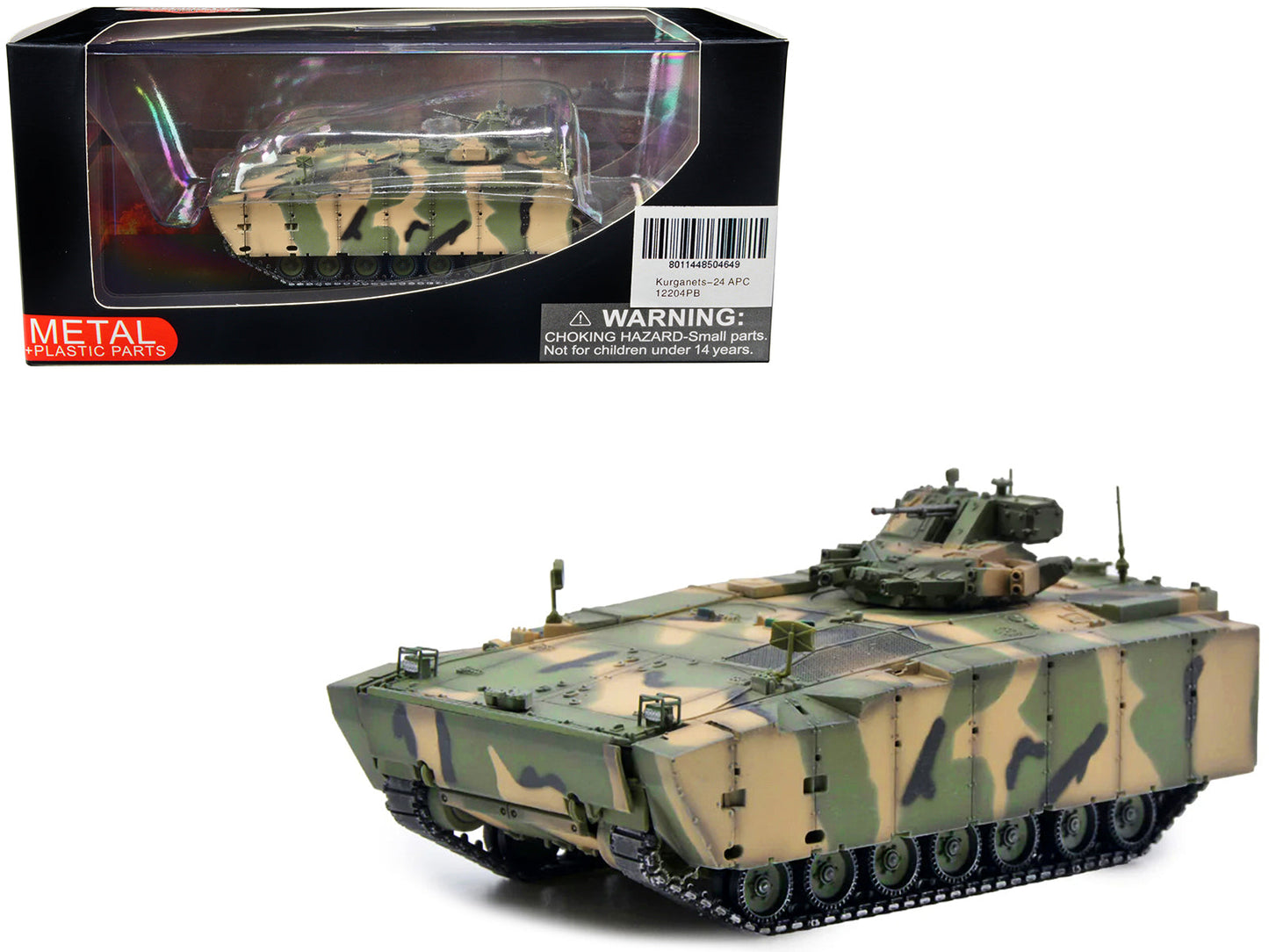 Russian (Object 693) Kurganets-25 Armored Personnel Carrier Camouflage 1/72 Diecast Model