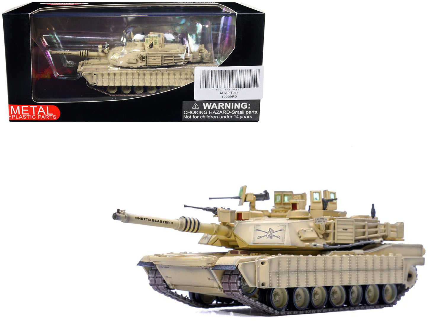 General Dynamics M1A2 Abrams TUSK Tank 1/72 Diecast Model