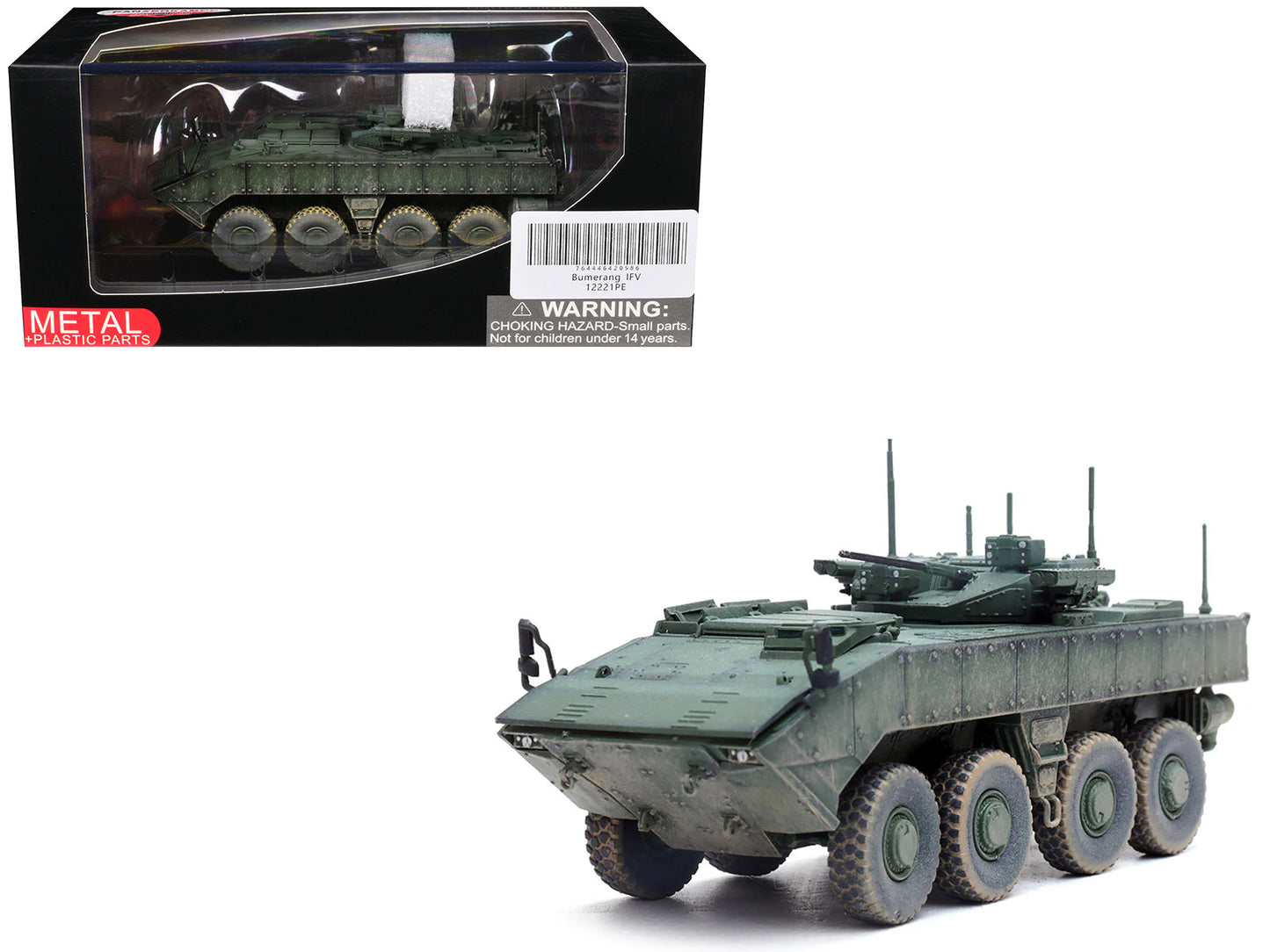 Bumerang (Object K-17) IFV (Infantry Fighting Vehicle) "Russian Army" Green Camouflage "Armor Premium" Series 1/72 Diecast Model