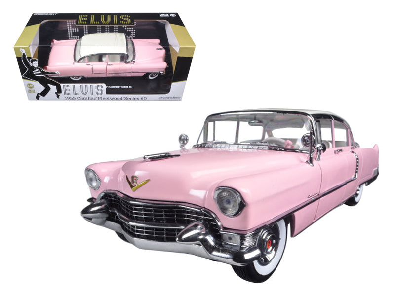 1955 Pink Cadillac Fleetwood Series 60 Special "Elvis Presley" 1/18 Diecast Model Car