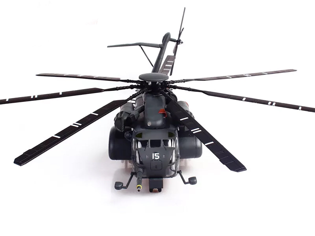 Sikorsky MH-53E Sea Dragon Helicopter "United States Navy Blackhawks Tail Number 15" Dark Gray 1/72 Diecast Model
