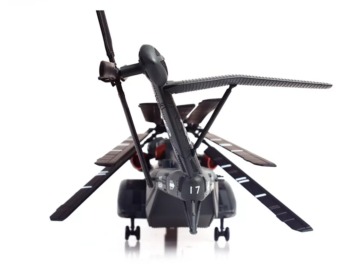 Sikorsky MH-53E Sea Dragon Helicopter "United States Navy Blackhawks Tail Number 17" Dark Gray 1/72 Diecast Model