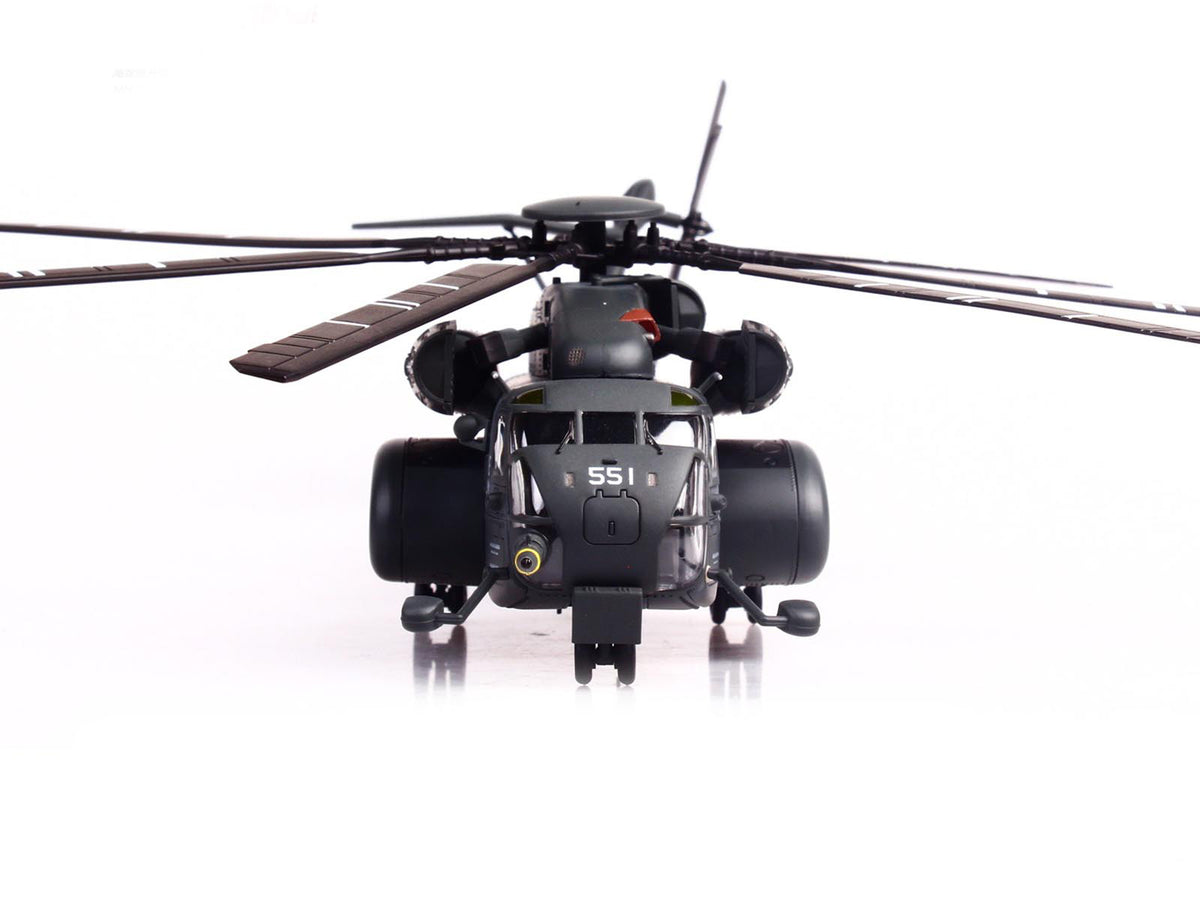 Sikorsky MH-53E Sea Dragon Helicopter "United States Navy Vanguard Tail Number 551" Dark Gray 1/72 Diecast Model