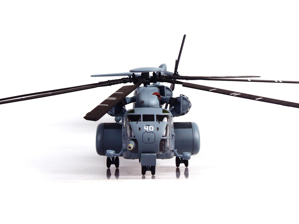 Sikorsky MH-53E Sea Dragon Helicopter "United States Navy Black Stallions Tail Number 40" Light Gray 1/72 Diecast Model