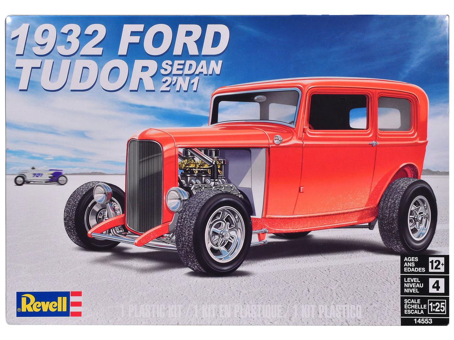 Level 4 Model Kit 1932 Ford Tudor Sedan 2-in-1 Kit 1/25 Scale Model