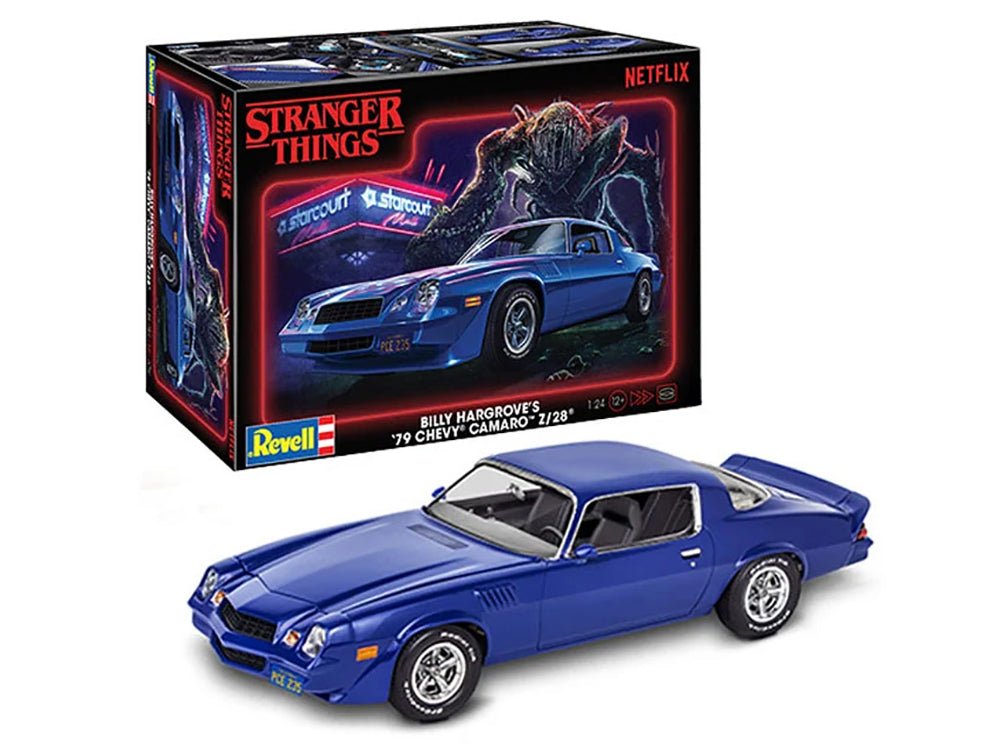 Level 4 Model Kit Billy Hargrove’s 1979 Chevrolet Camaro Z/28 "Stranger Things" (2016-Current) TV Series 1/24 Scale Model
