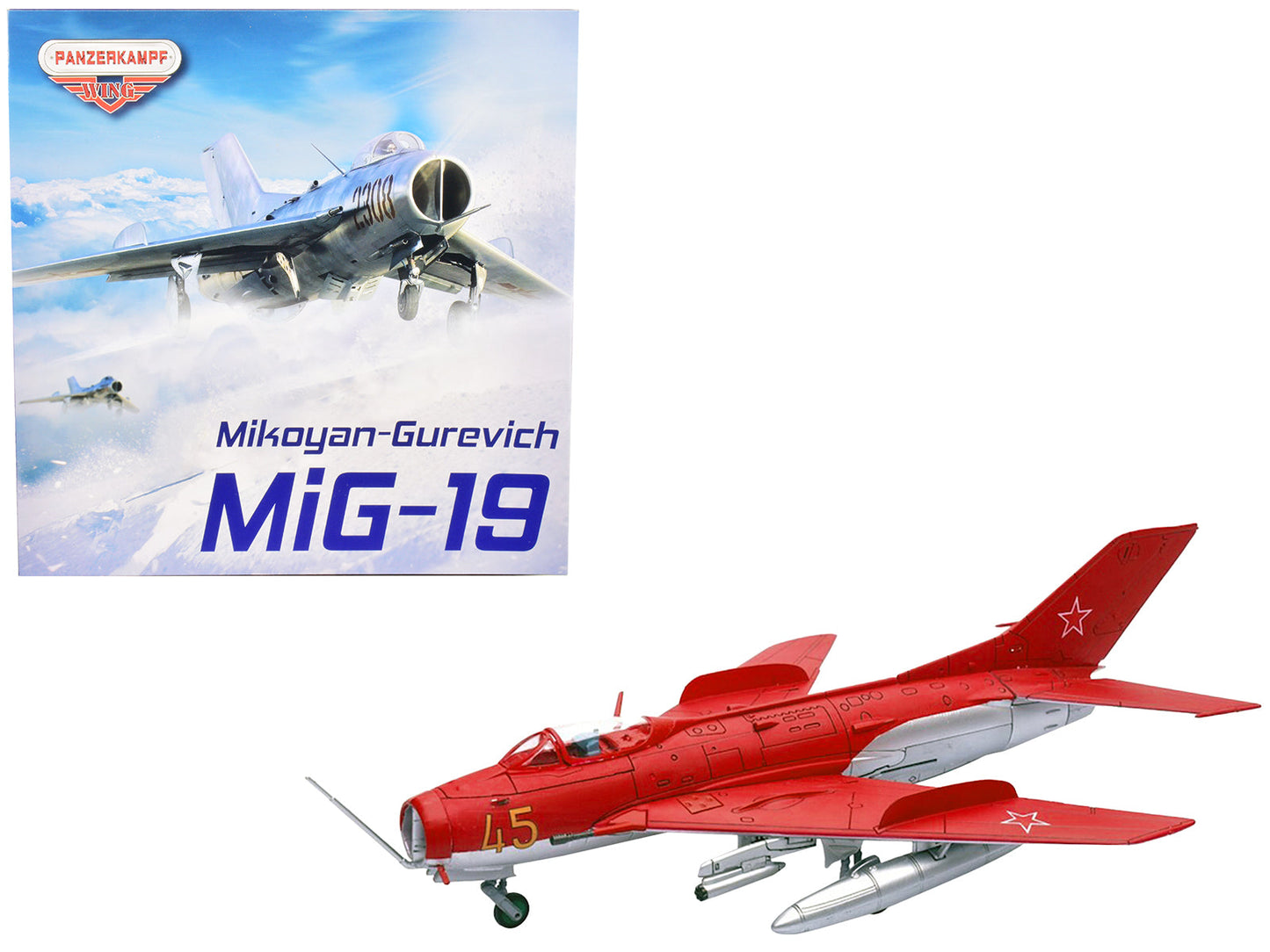 Mikoyan-Gurevich MiG-19S Farmer C Fighter Aircraft "Yellow 45" "VVS Display Team Soviet Air Force Kubinka Air Base" (1960) "Wing" Series 1/72 Diecast Model
