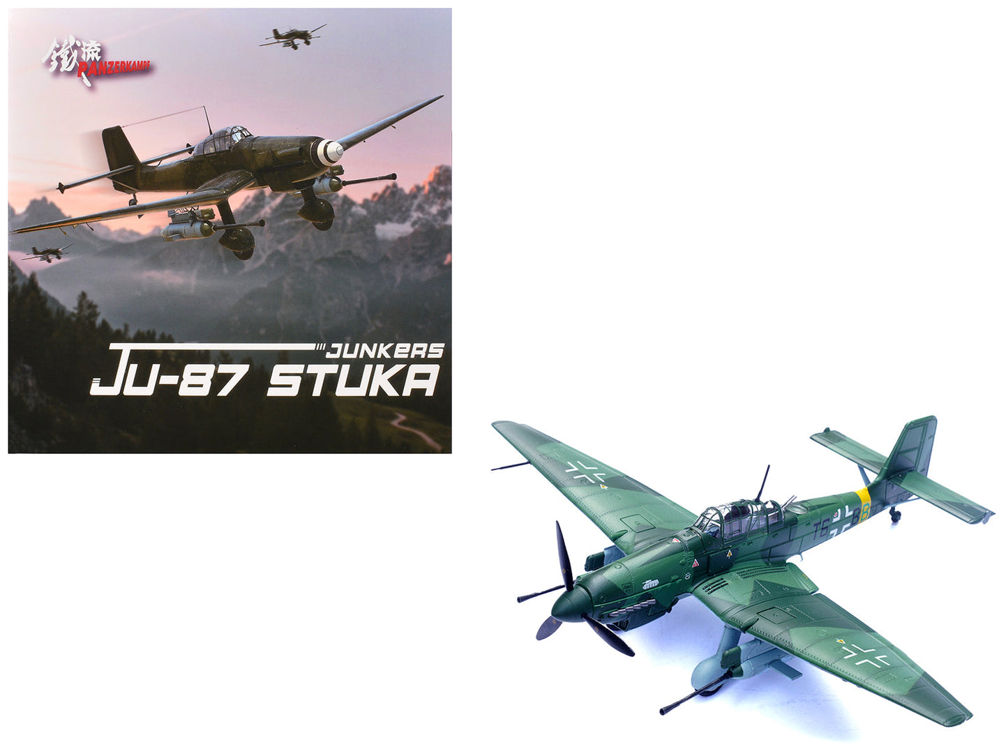 Junkers Ju 87G2 Stuka Bomber Aircraft "10.(Pz)/SG 2 Immelmann T6+BB Oberst Hans-Ulrich Rudel Romania" (1944) German Luftwaffe "Wing" Series 1/72 Diecast Model