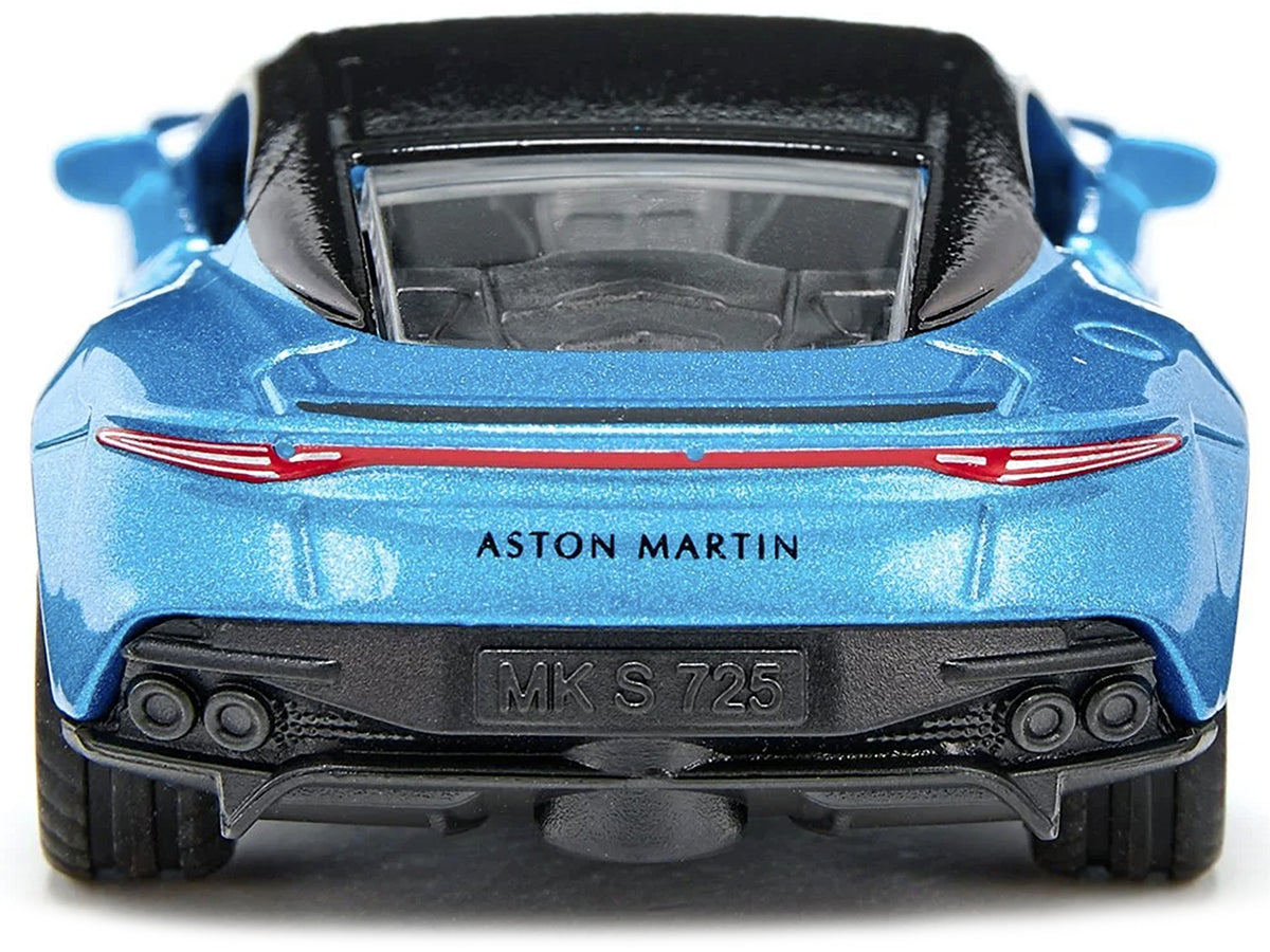 Aston Martin DBS Superleggera Blue Metallic with Black Top Diecast Model Car