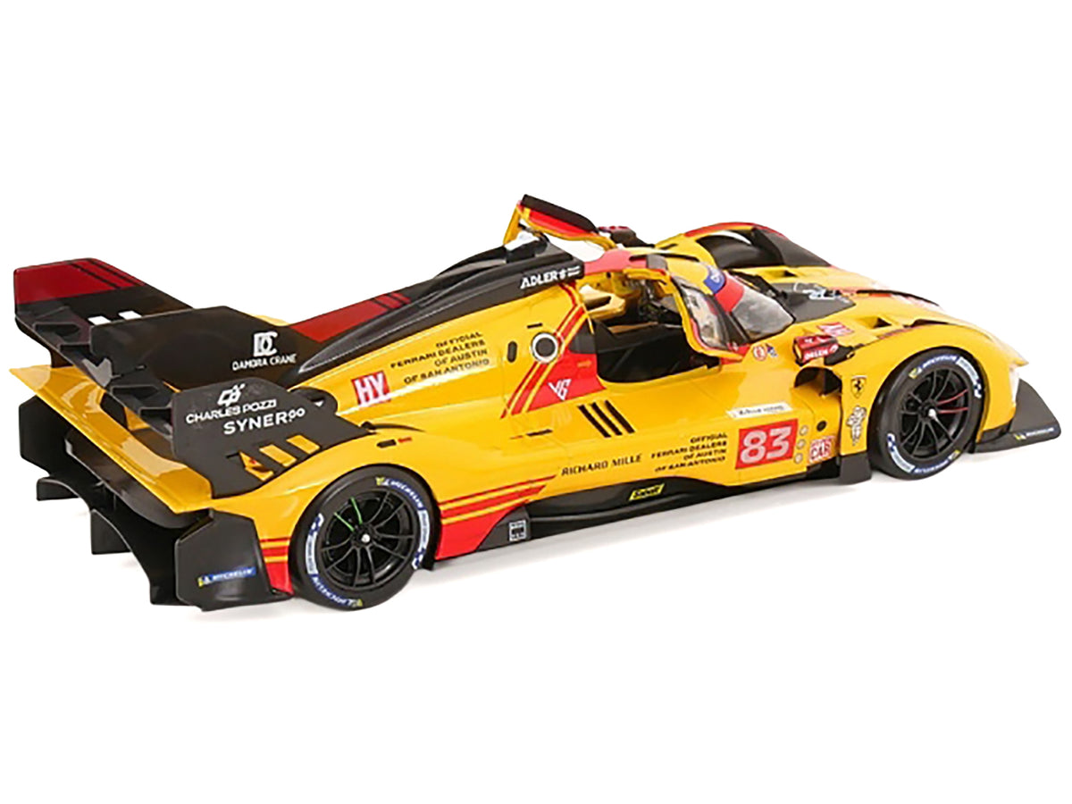 Ferrari 499P #83 Robert Kubica - Robert Shwartzman - Yifei Ye "Ferrari AF Corse" "24 Hours of Le Mans" (2024) "Racing" Series 1/18 Diecast Model Car