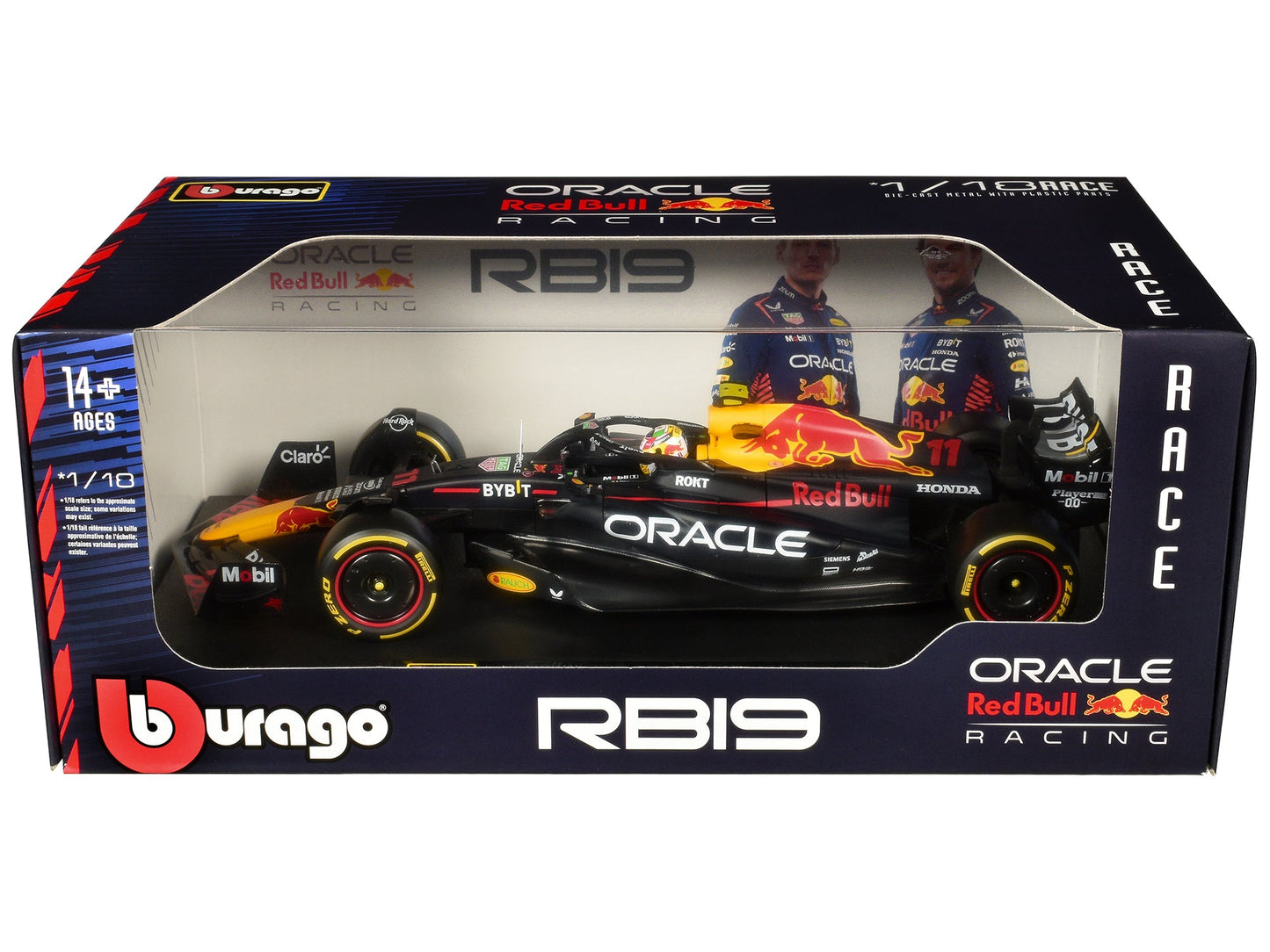 Red Bull Racing RB19 #11 Sergio Perez "Oracle" Formula One F1 World Championship (2023) "Race" Series 1/18 Diecast Model Car