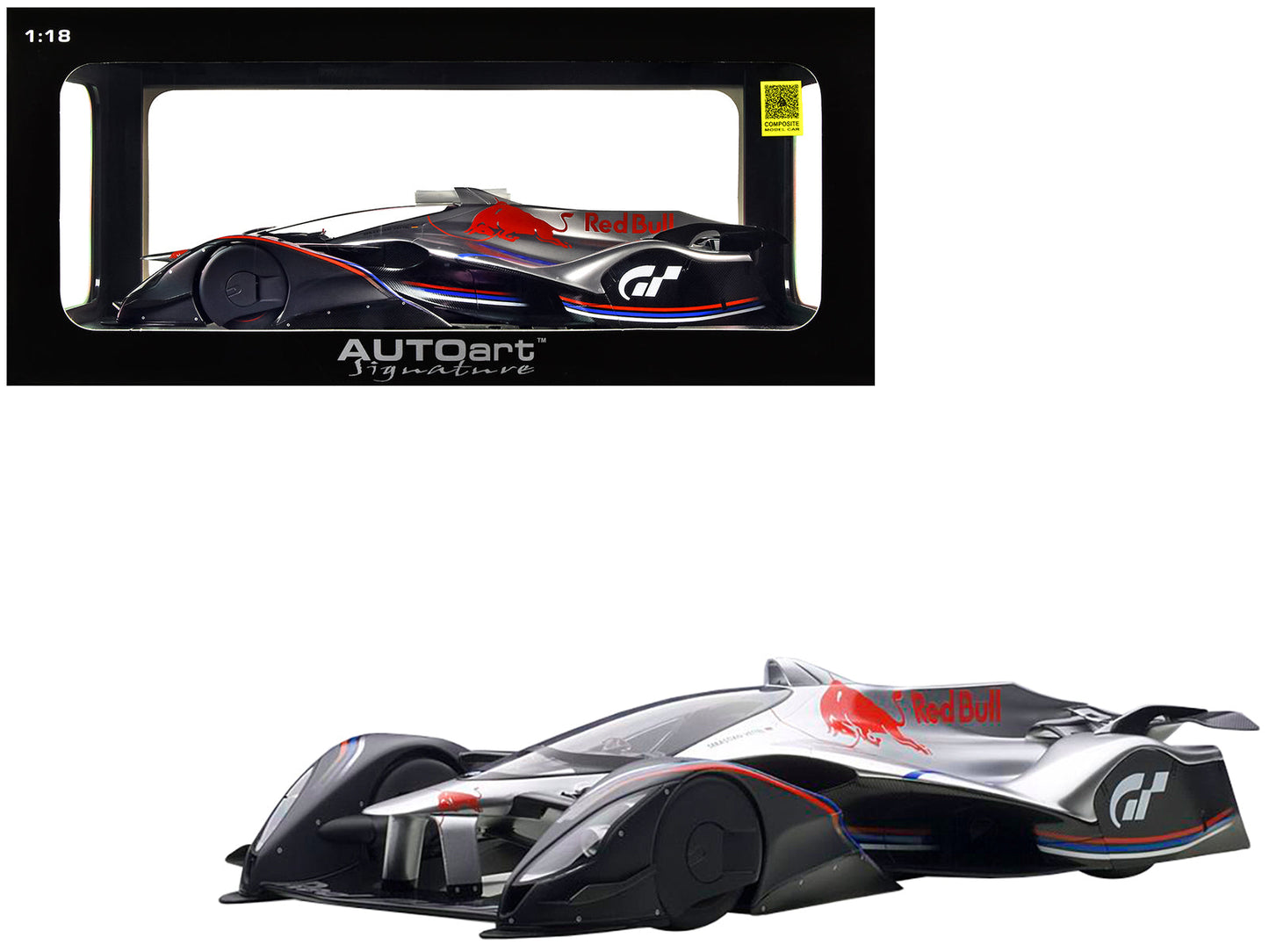 Red Bull X2014 Fan Car Sebastian Vettel Hyper Silver 1/18 Model Car