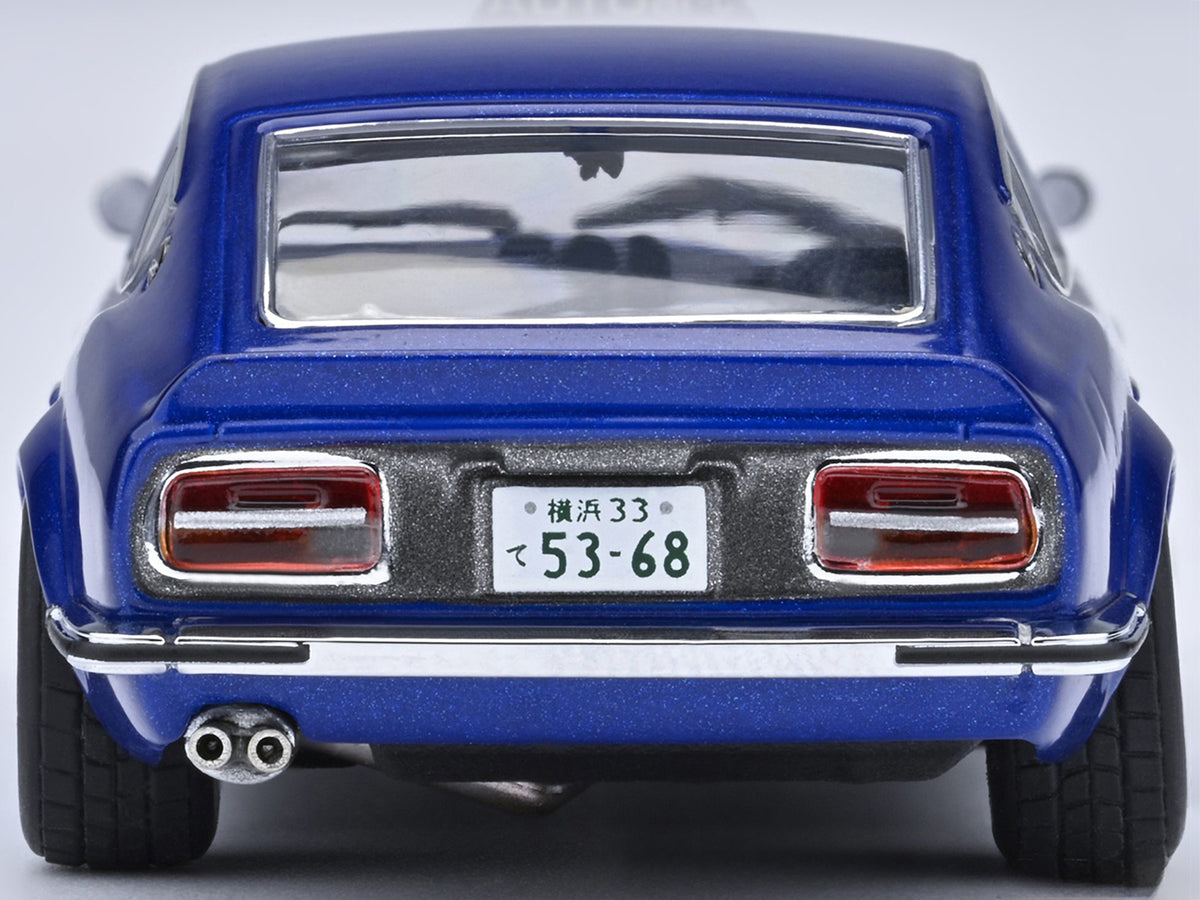 Nissan Fairlady Z RHD (Right Hand Drive) "Akuma No Z" Blue Metallic "Wangan Midnight - Comic #1 Version" Manga 1/64 Model Car