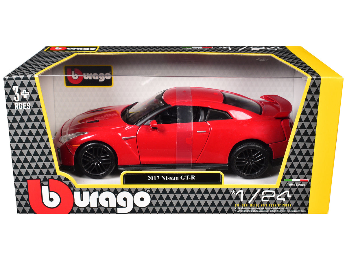 2017 Nissan GT-R R35 Red 1/24 Diecast Car Model