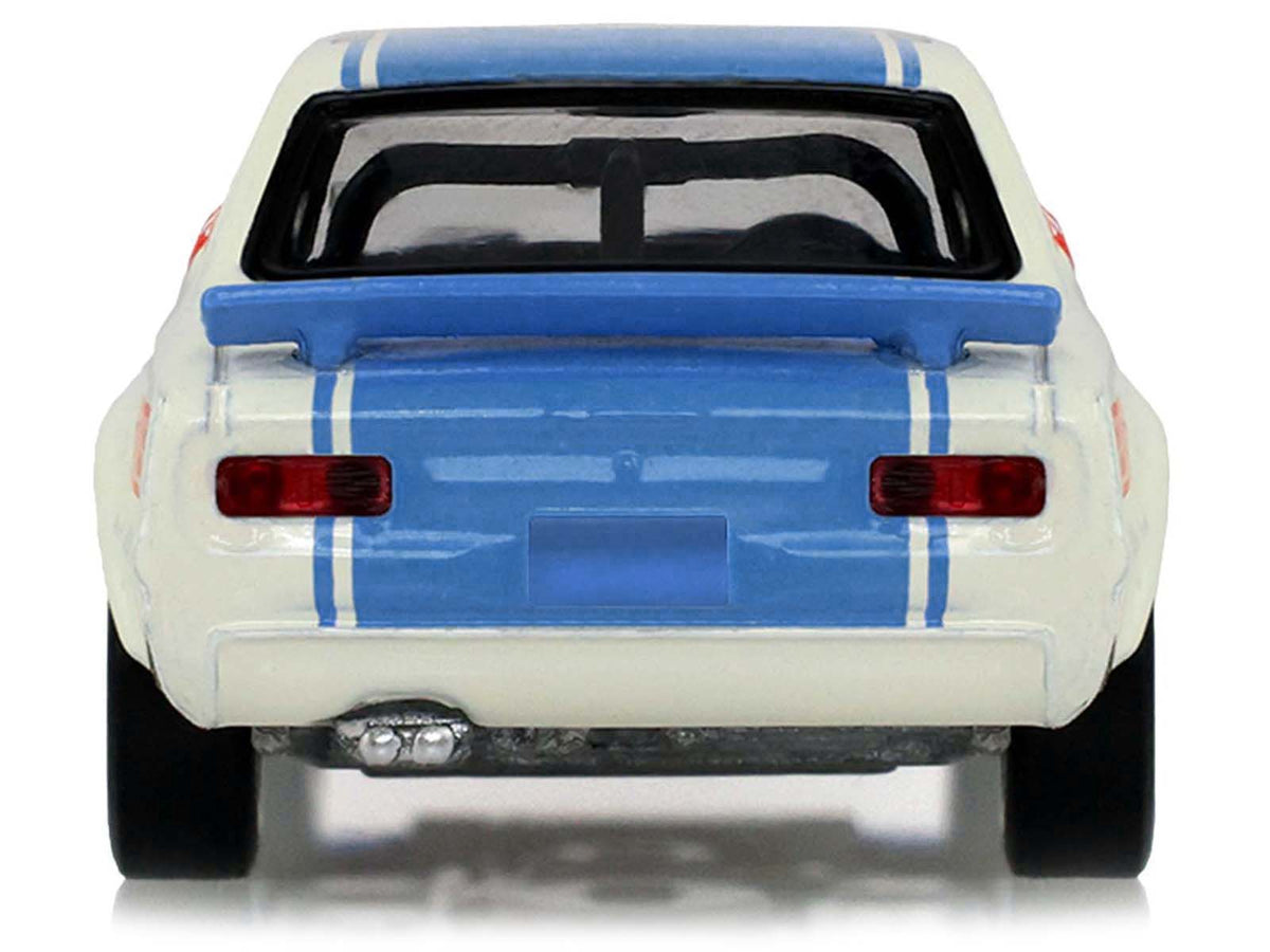 1972 Nissan Skyline 2000 GT-R (KPGC10) RHD (Right Hand Drive) #15 Kunimitsu Takahashi "50th Victory" White with Blue Stripe "Tokyo Torque" Series 10 1/64 Diecast Model Car
