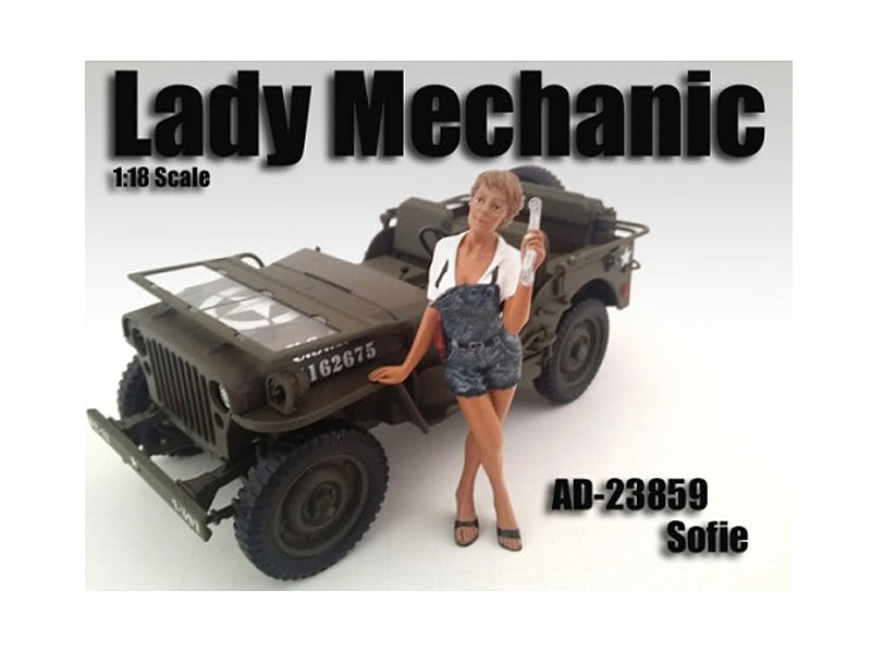 Lady Mechanic Sofie Figure For 1:18 Scale Models