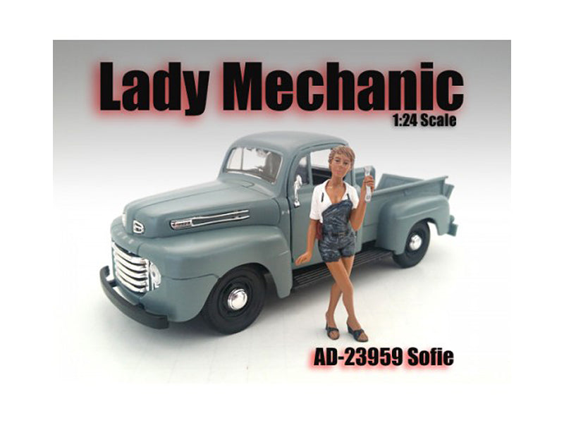Lady Mechanic Sofie Figure For 1:24 Scale Models