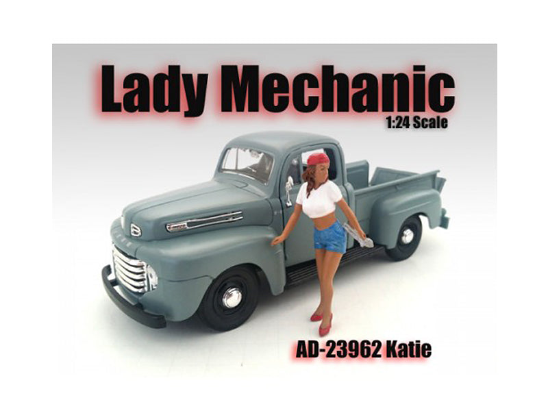 Lady Mechanic Katie Figurine for 1/24 Scale Models