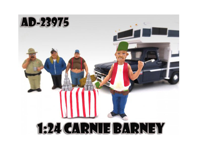 Carnie Barney "Trailer Park" Figure For 1:24 Scale Model Cars
