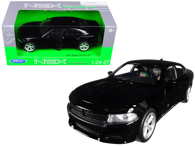 2016 Dodge Charger R/T Black "NEX Models" 1/24-1/27 Diecast Model Car