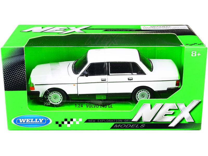 Volvo 240 GL White "NEX Models" 1/24 Diecast Model Car
