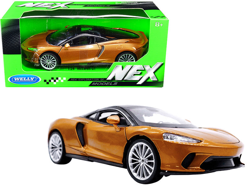 McLaren GT Gold Metallic with Black Top "NEX Models" 1/24 Diecast Model Car