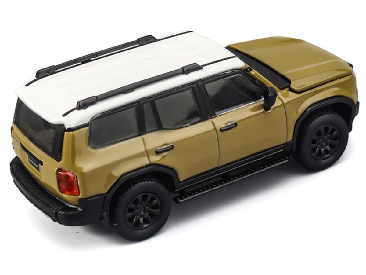 Toyota Land Cruiser 250 Sand with White Top 1/64 Diecast Model Car