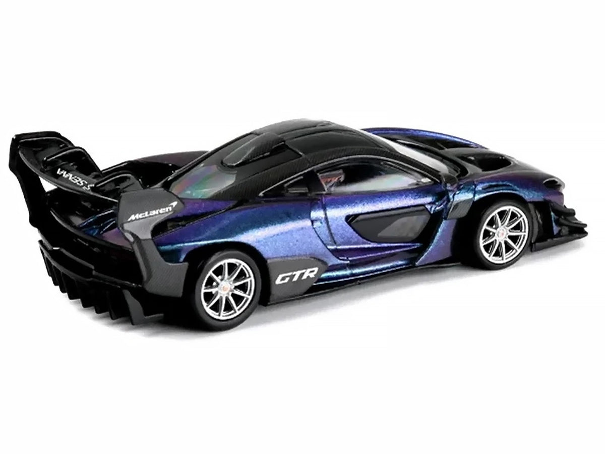 McLaren Senna GTR Midnight Purple Metallic with Black Top "HCFC 2025 Limited Edition" 1/64 Diecast Model Car