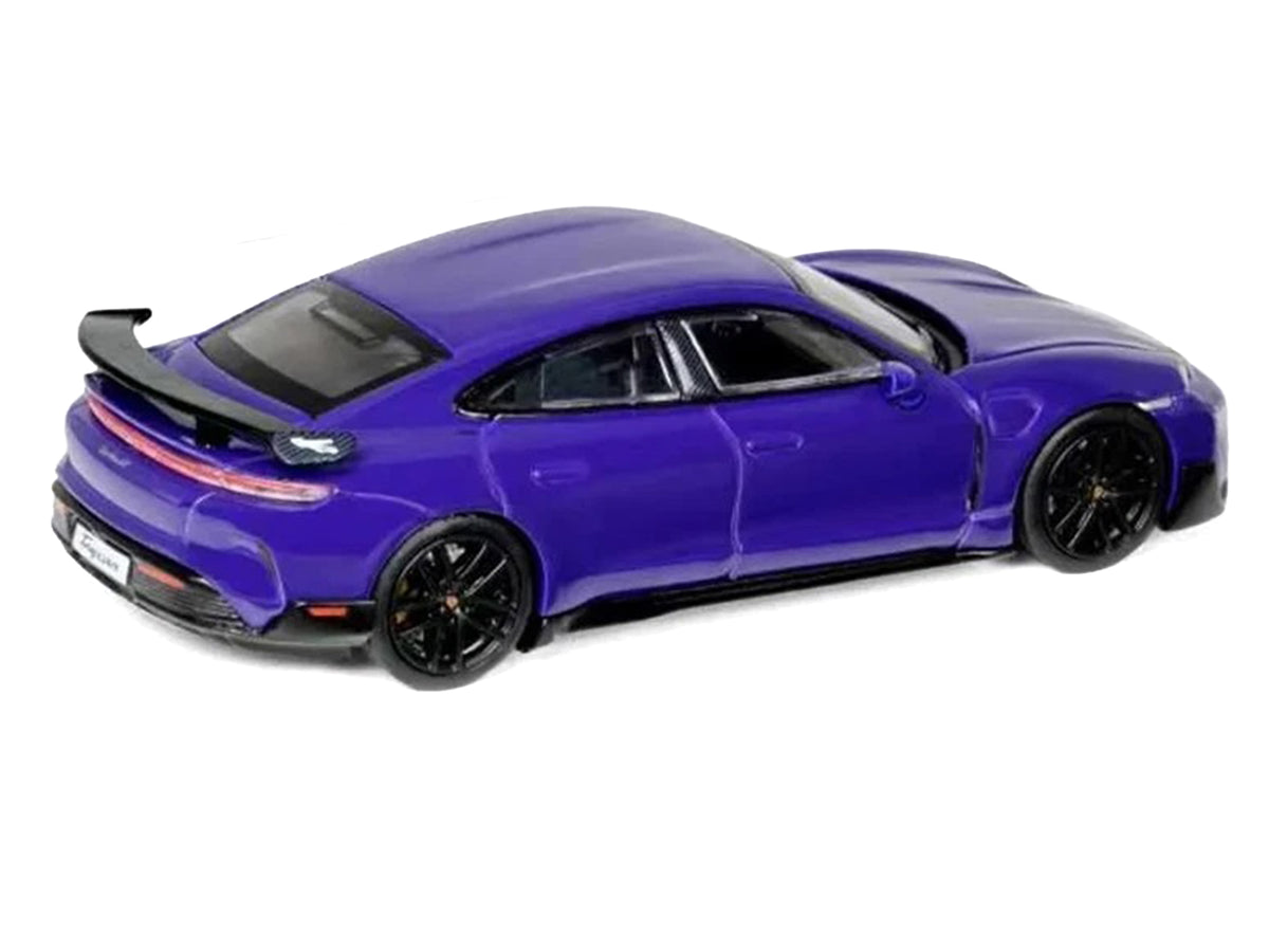 Porsche Taycan Turbo GT Purple 1/64 Diecast Model Car