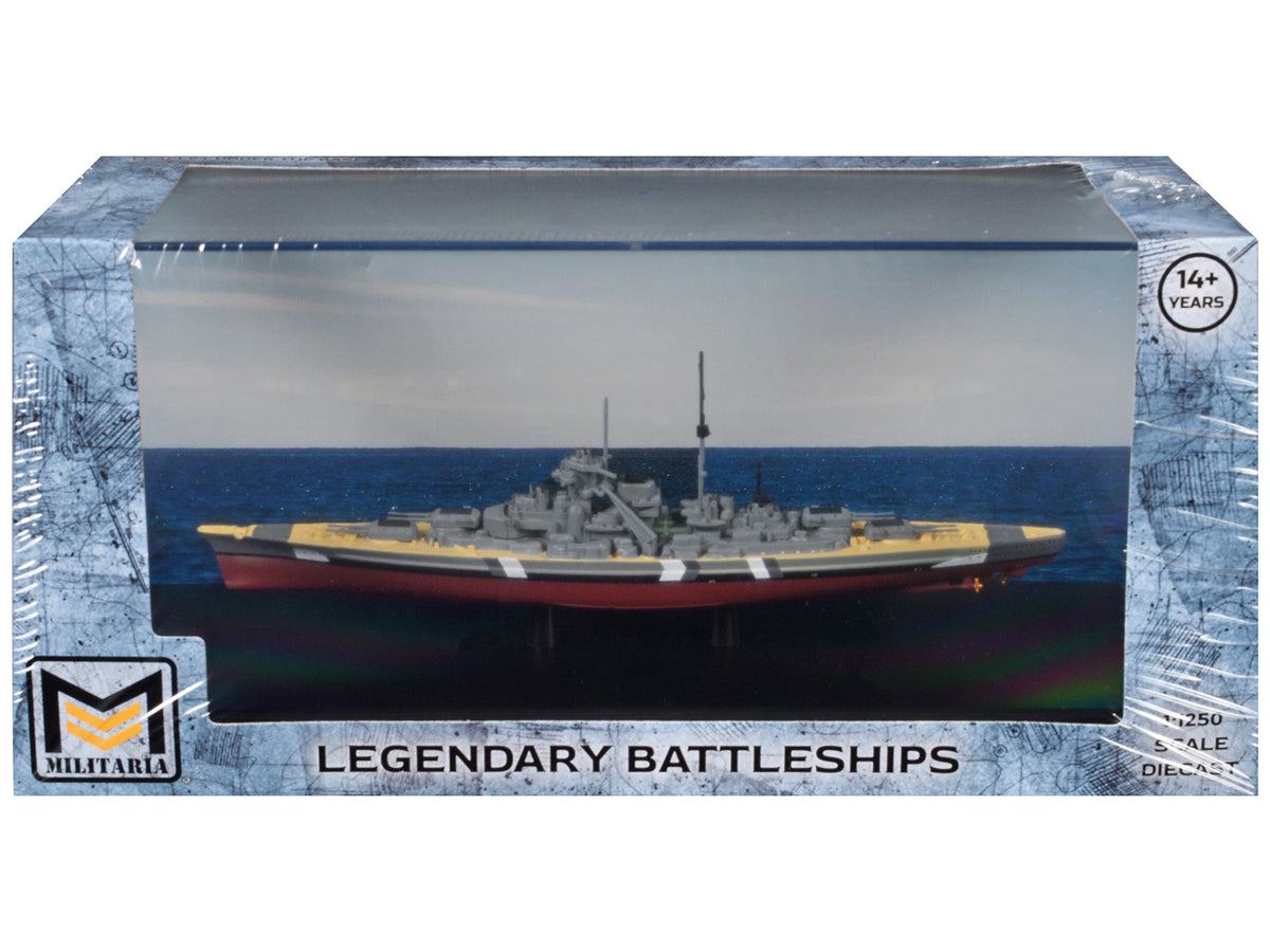 Bismarck Battleship "German Navy" (1941) "Legendary Battleships" Series 1/1250 Diecast Model