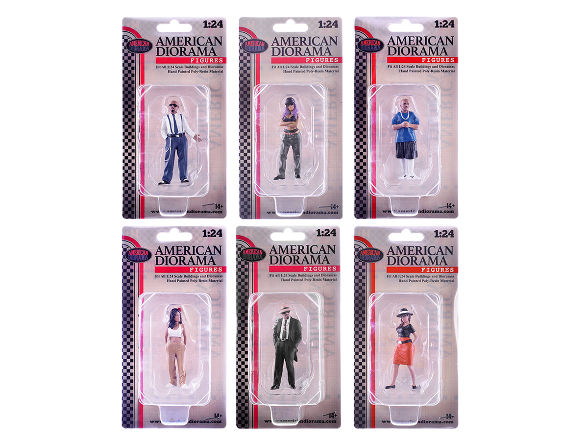 "Hanging Out 3" 6 piece Figure Set for 1/24 Scale Models
