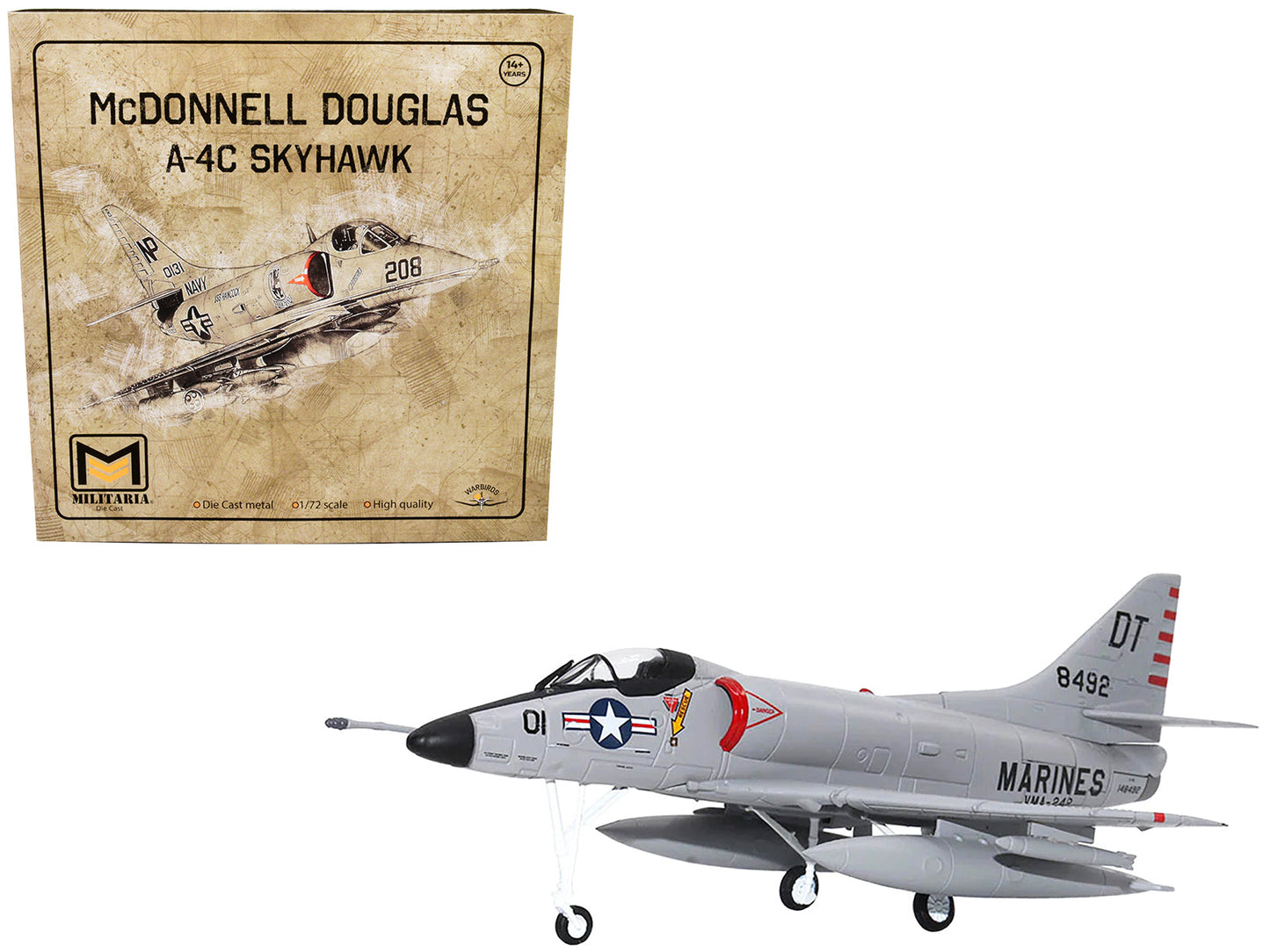 McDonnell Douglas A-4C Skyhawk Attack Aircraft "US Navy" 1/72 Diecast Model