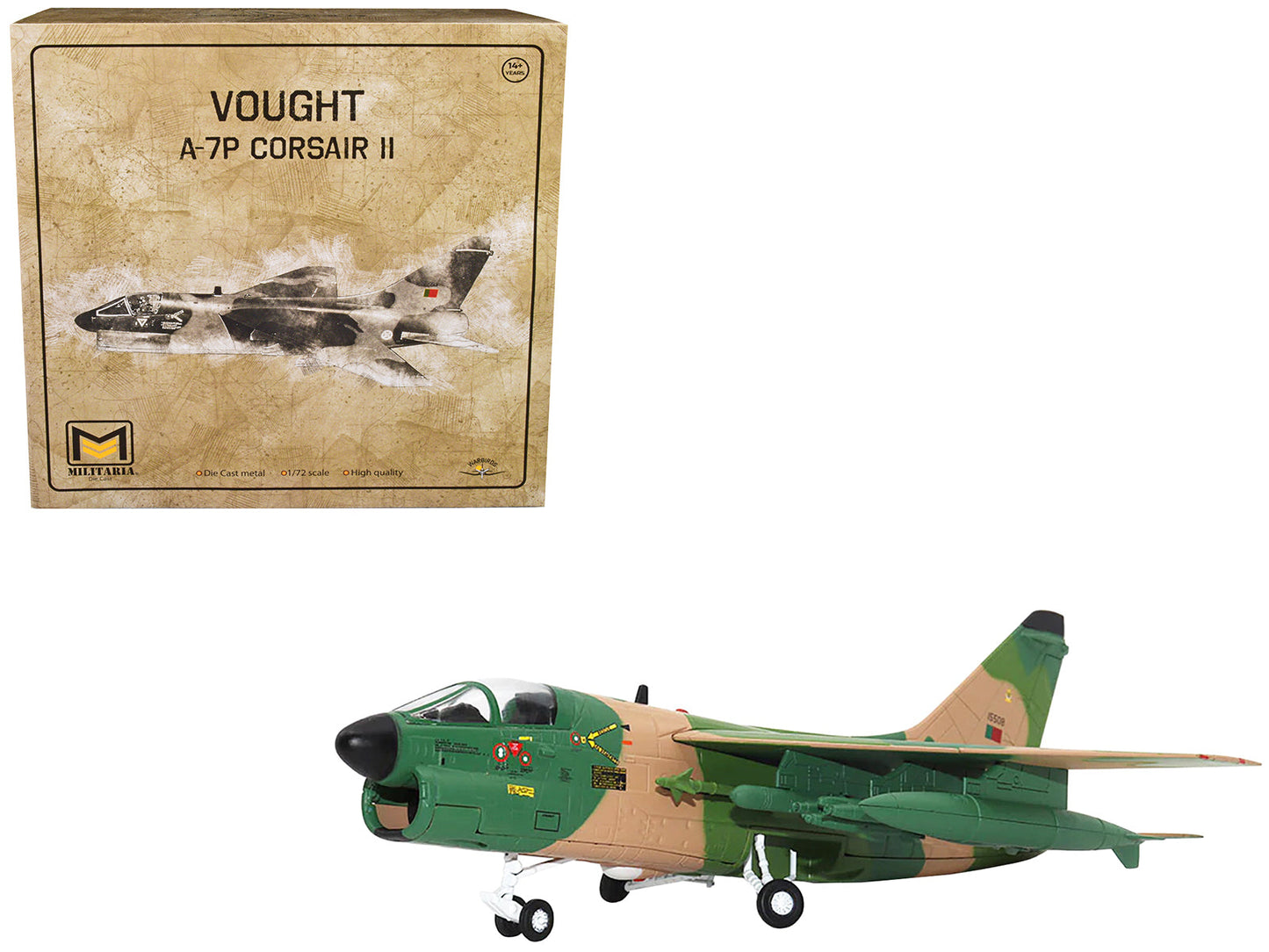 Vought A-7P Corsair II Attack Aircraft "Portugal" 1/72 Diecast Model