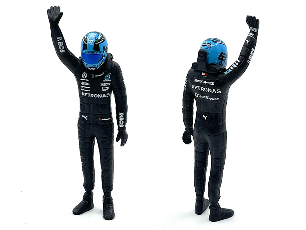 Mercedes-AMG W14 E Performance #63 George Russell "Petronas" Formula One F1 World Championship (2023) with Driver Figure 1/24 Diecast Model Car
