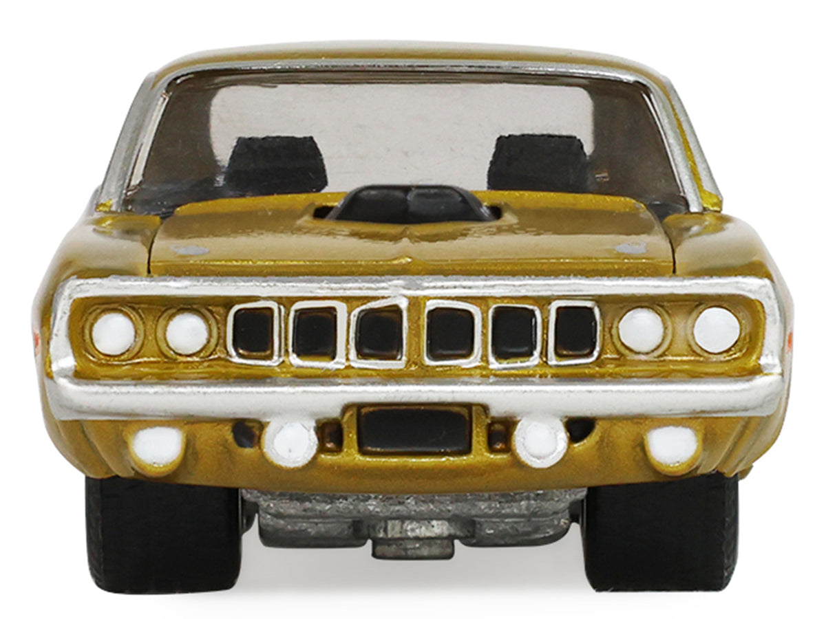 1971 Plymouth Hemi ‘Cuda Gold Metallic with Black Accents "America 250 Edition" "Anniversary Collection" Series 18 1/64 Diecast Model Car