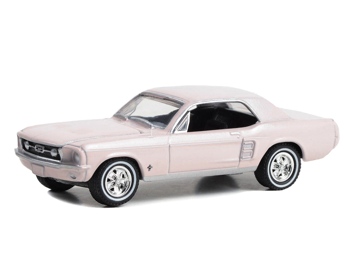 1967 Ford Mustang Coupe "She Country Special - Bill Goodro Ford Denver Colorado" Bermuda Sand "Hobby Exclusive" Series 1/64 Diecast Model Car