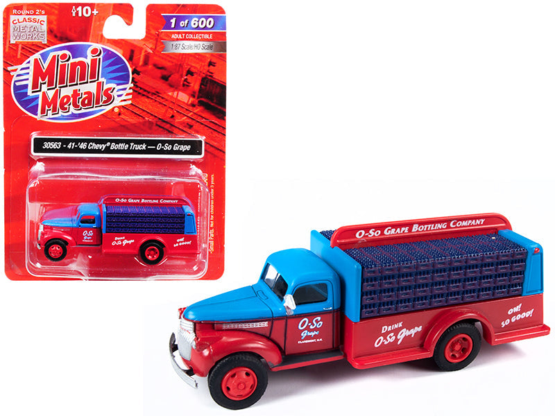 1941-1946 Chevrolet Delivery Bottle Truck "O-So Grape" 1/87 (HO) Scale Model