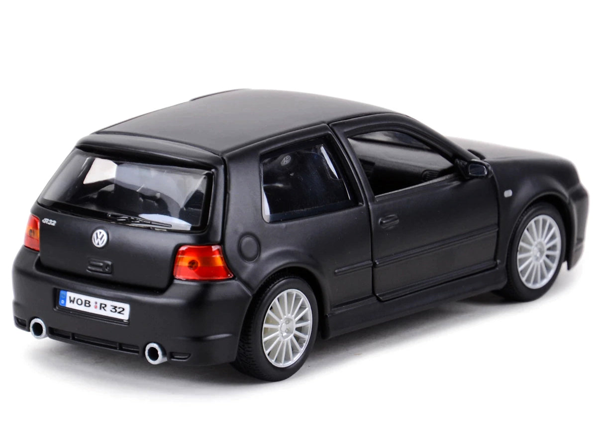 Volkswagen Golf R32 Matt Black "Special Edition" Series 1/24 Diecast Model Car