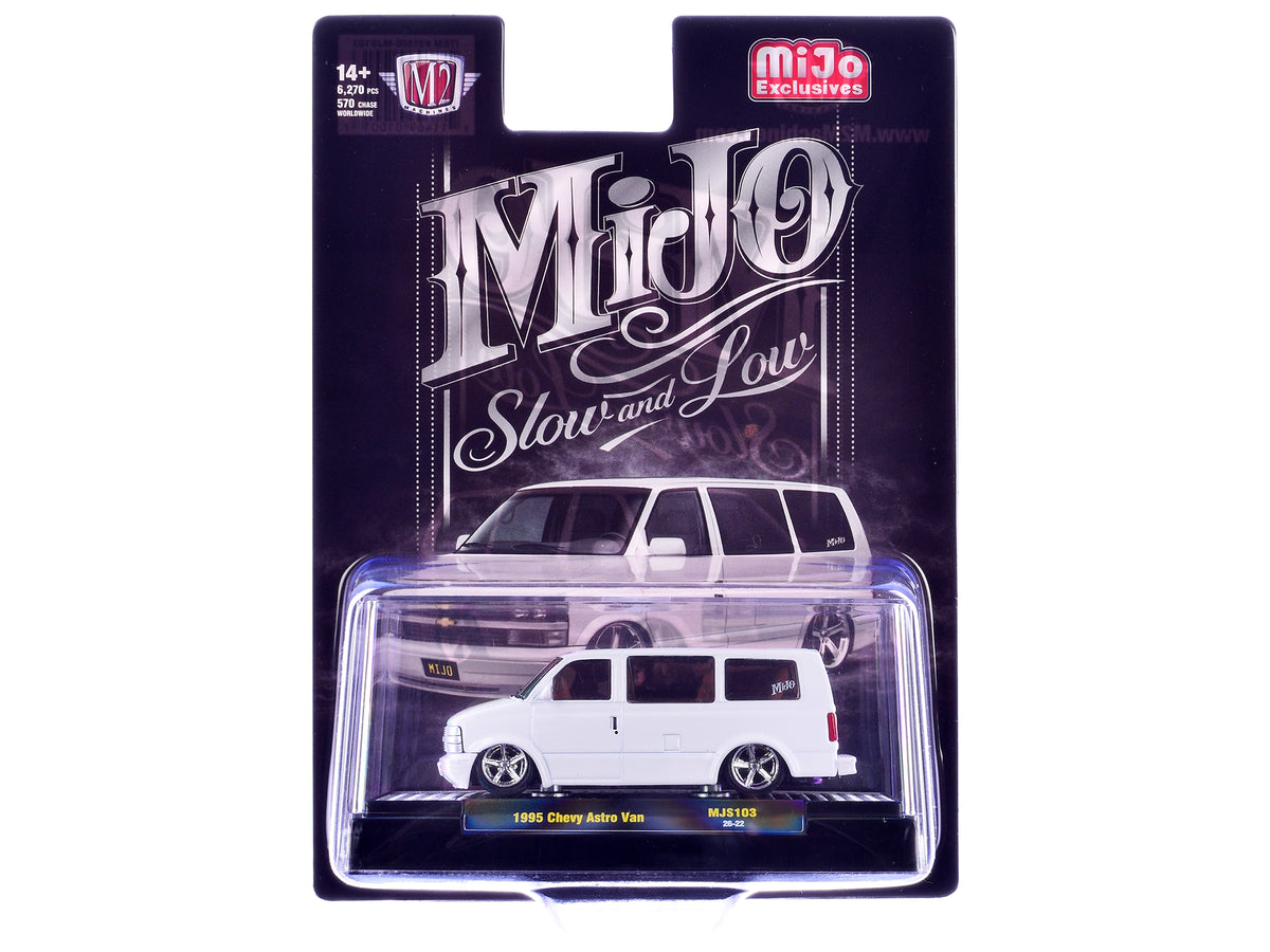 1995 Chevrolet Astro Van "Slow & Low" White Limited Edition to 6720 pieces Worldwide 1/64 Diecast Model Car