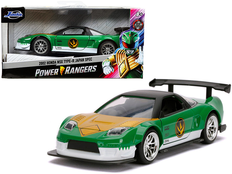 2002 Honda NSX Type-R Japan Spec Green Ranger "Power Rangers" 1/32 Diecast Model Car