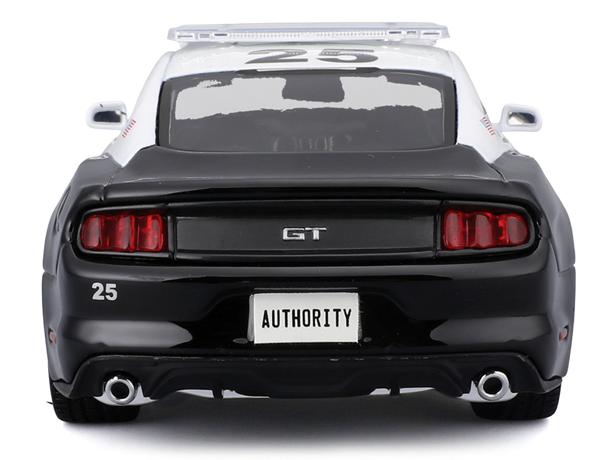 2015 Ford Mustang GT 5.0 "Police" Black and White "Authority" Series 1/24 Diecast Model Car