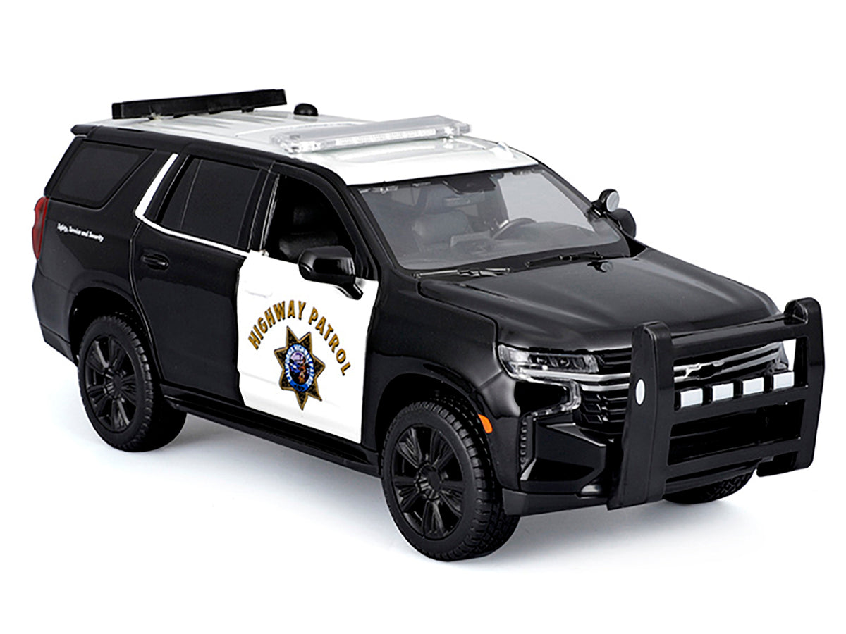 2021 Chevrolet Tahoe "California Highway Patrol" Black and White "Authority" "Maisto Design" Series 1/26 Diecast Model Car