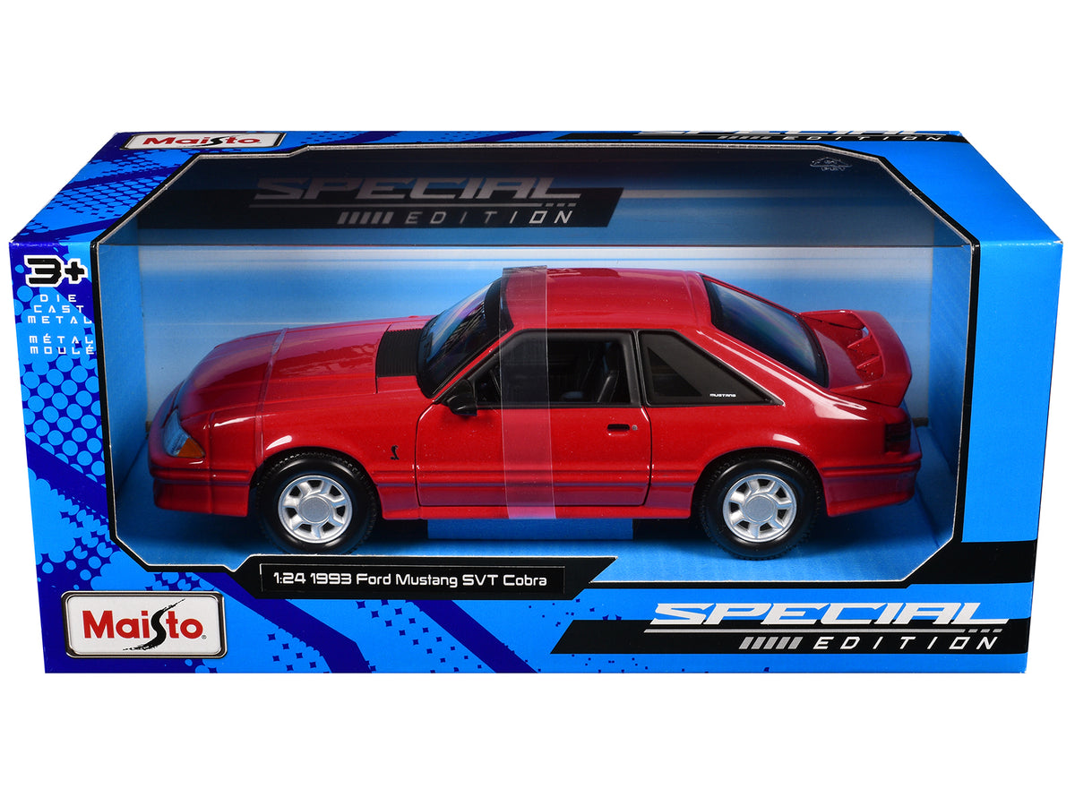 1993 Ford Mustang SVT Cobra Red "Special Edition" Series 1/24 Diecast Model Car