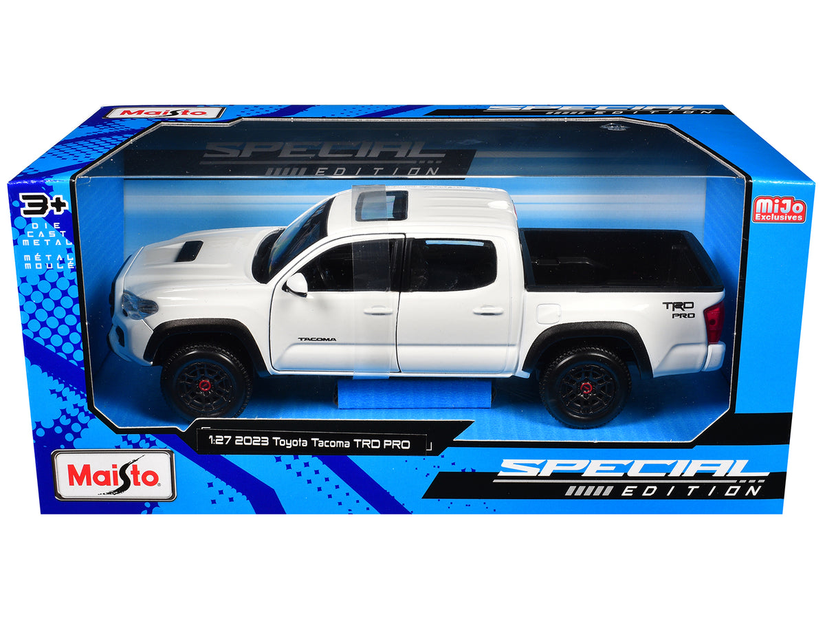 2023 Toyota Tacoma TRD PRO Pickup Truck White with Sunroof "Special Edition" Series 1/27 Diecast Model Car