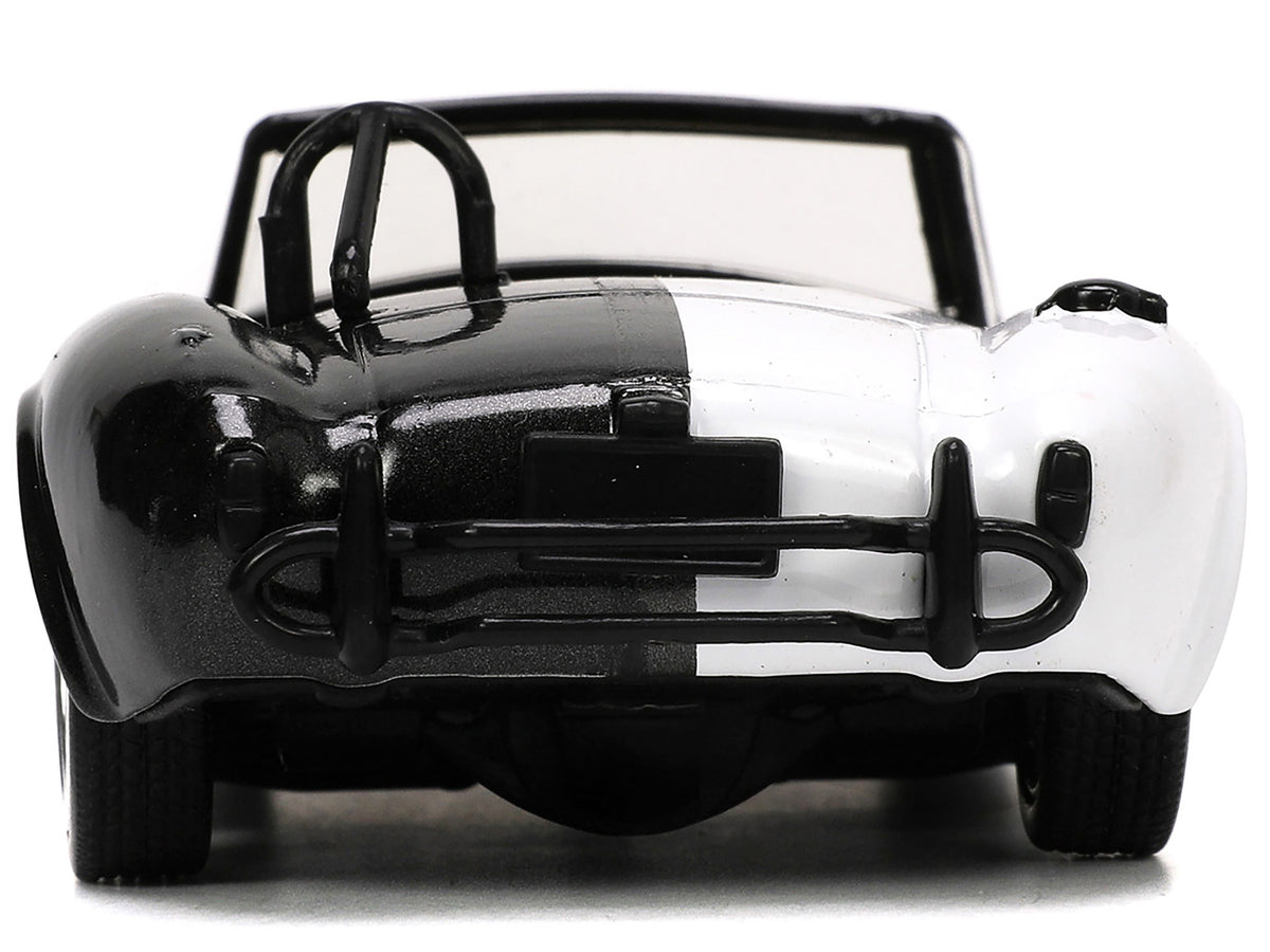 1965 Shelby Cobra 427 S/C #2 Black Metallic and White and Harvey Two-Face Diecast Figure "Batman" "Hollywood Rides" Series 1/32 Diecast Model Car