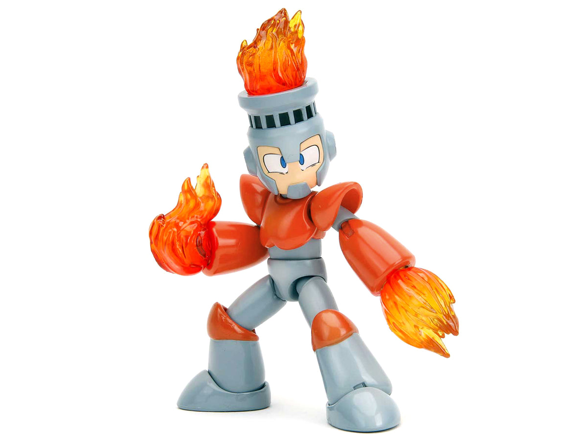Fire Man 5.5" Moveable Figure with Accessories and Alternate Head and Hands "Mega Man" (1987) Video Game model
